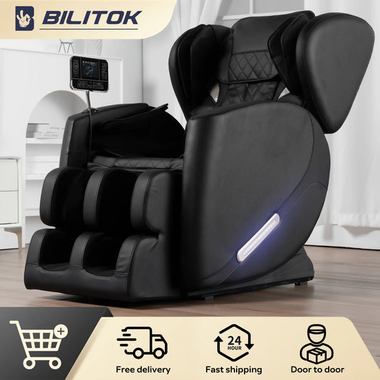 Massage Harmony Pro ®  Full Body Massage Chair: Zero Gravity, Heating, Airbags, Bluetooth, and Foot Roller