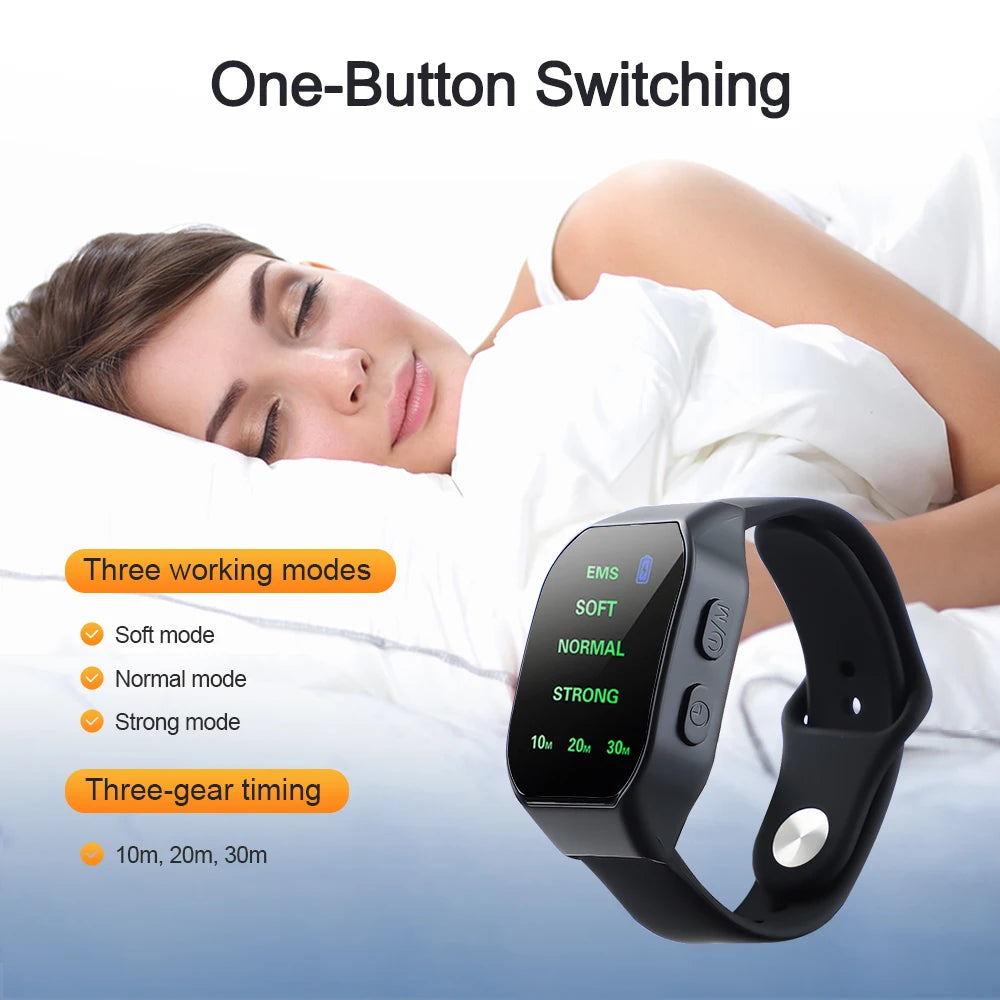 CalmWrist Watch®EMS Sleep Aid Watch: Microcurrent Pulse for Fast Sleep, Anti-Anxiety, and Insomnia Relief