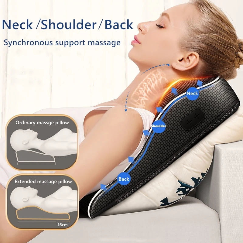 Shiatsu Comfort Pillow ® Versatile Massage Pillow for Home and Car